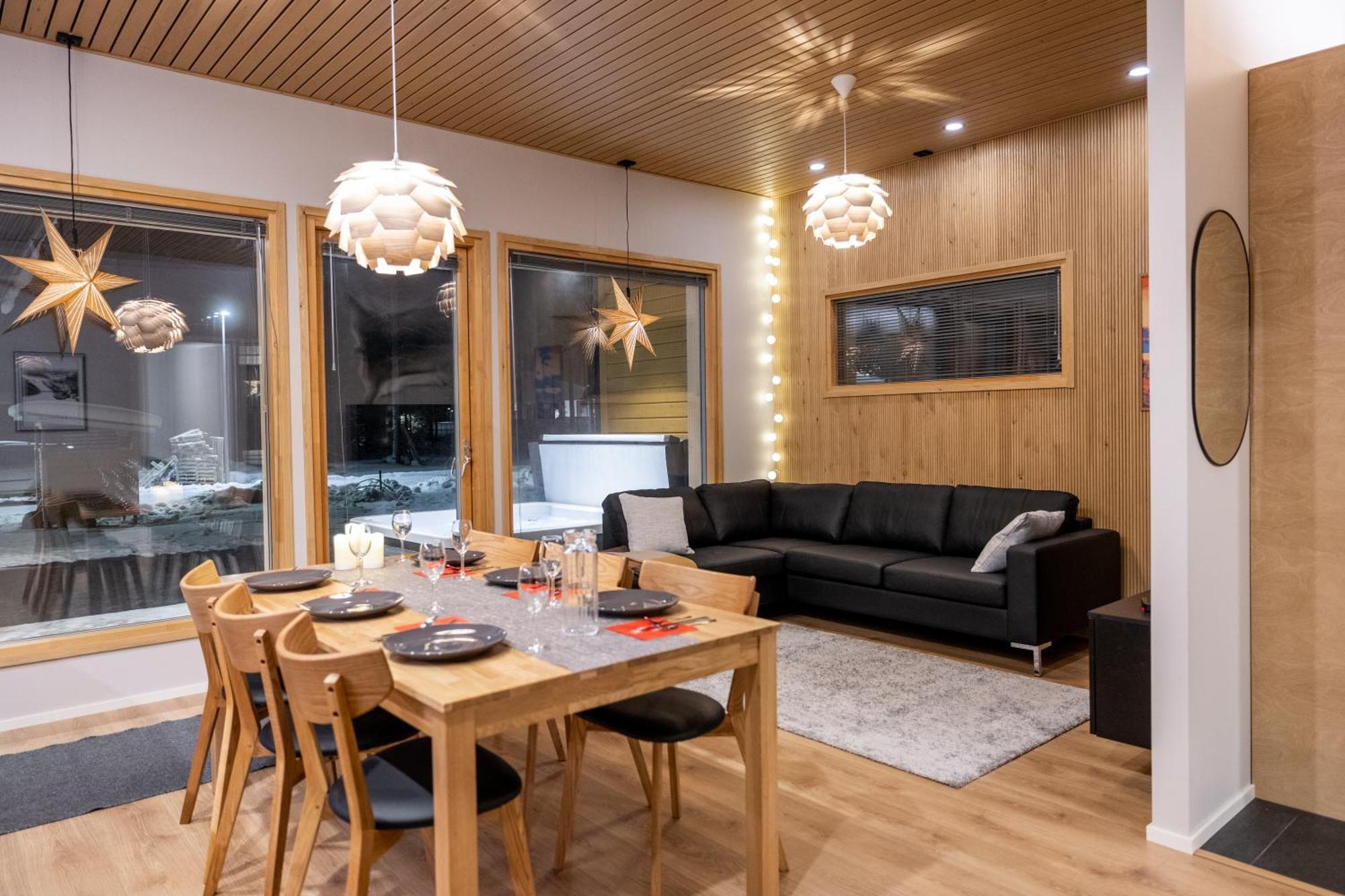 Premium Lapland Villa With Jaguzzi 로바니에미 외부 사진